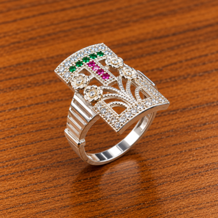 Pure Silver Ladies Ring – Sophisticated Design