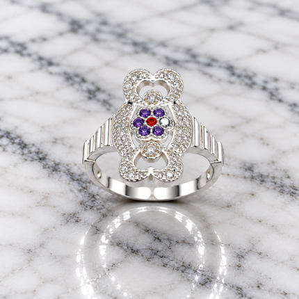 Pure Silver Ladies' Ring – Elegant and Timeless