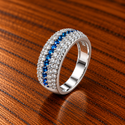 Ladies Silver Band Ring - Minimalist Style