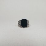 Tamrashyam: Elegant Black Stone Turkish-Inspired Ring