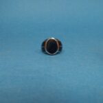 Kaalmani: Black Stone Turkish-Inspired Men's Ring