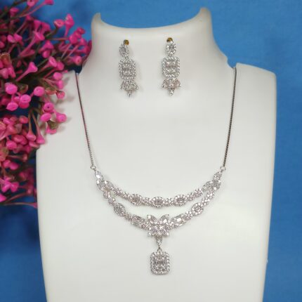 Chandrika Designer 925 Silver Pendant Set