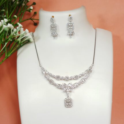 Chandrika Designer 925 Silver Pendant Set