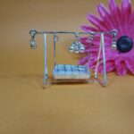 Exquisite Silver Jhula for Krishna Idol – Perfect for Festivals