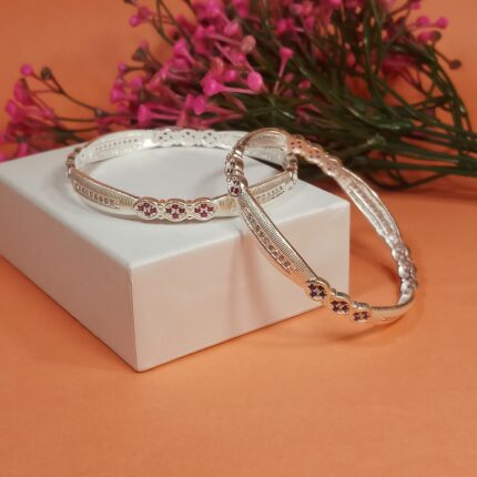 Elegant Pure Silver Ladies Kada – Perfect for Every Occasion