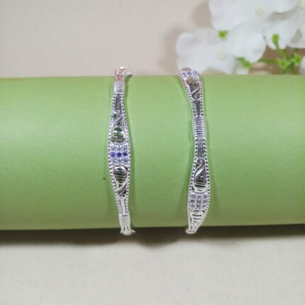 Traditional Indian Silver Kada for Women