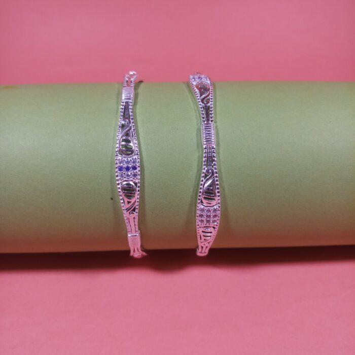 Traditional Indian Silver Kada for Women