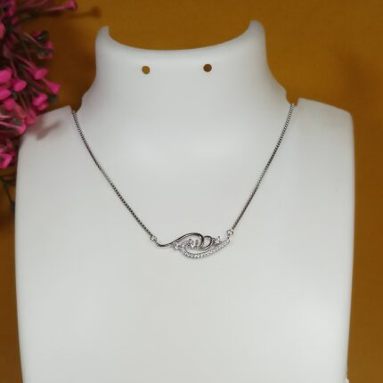 Advika Pure Silver Pendant Necklace – A Symbol of Grace