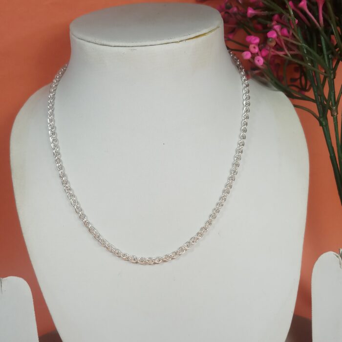 Pure Silver Chain for Men and Women – Classic Indian Design