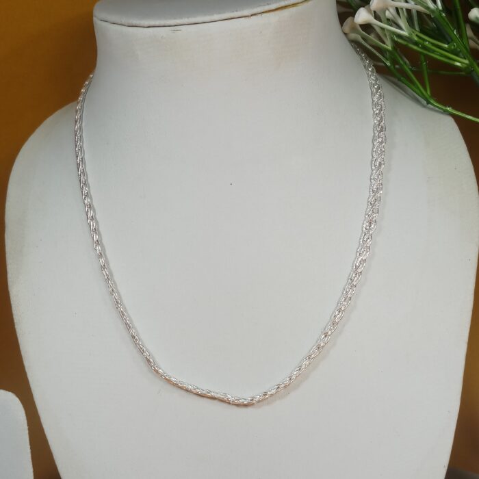 Elegant Pure Silver Chain Necklace – Perfect for Ethnic & Modern Attire