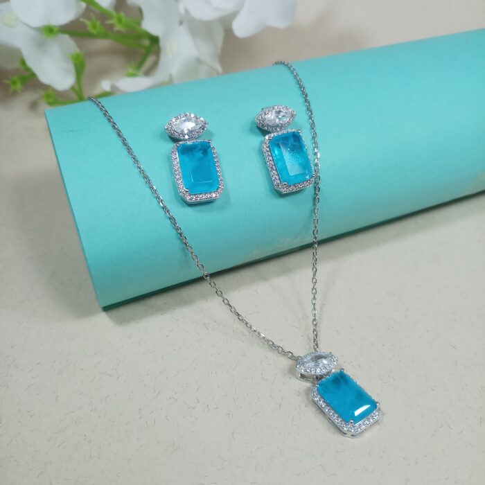 Rajwadi Chandi 925 Pendant Set for Women