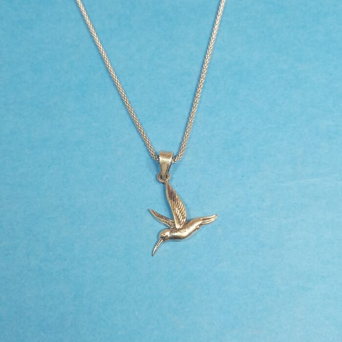 Graceful 925 Silver Bird Chain Pendant