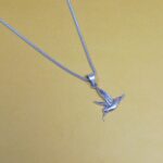 Graceful 925 Silver Bird Chain Pendant