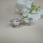 Traditional Silver Kumkum & Akshata Holder