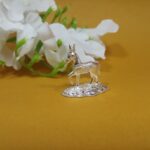 Sacred Silver Horse - Perfect for Pooja Rituals