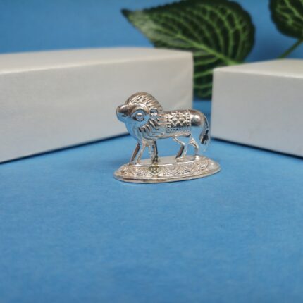 Beautifully Crafted Silver Lion for Spiritual Use