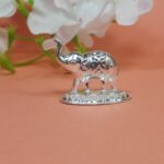 Sacred Silver Elephant for Wealth and Prosperity