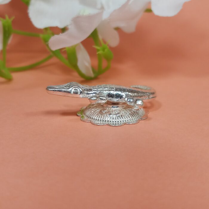 Pure Silver Crocodile - Ideal for Pooja and Home Decor