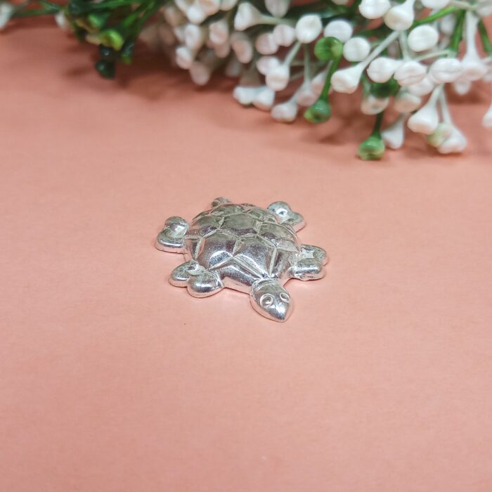 Silver Tortoise for Pooja - Auspicious and Elegant