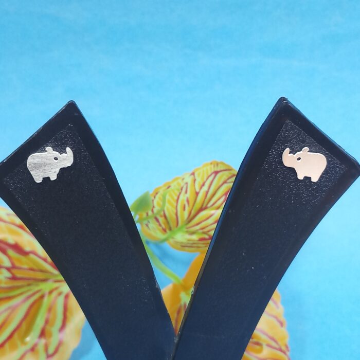 925 Sterling Silver Rhino Stud Earrings - Unique Wildlife-Inspired Jewelry