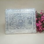 Elegant Silver Choki for Pooja and Worship