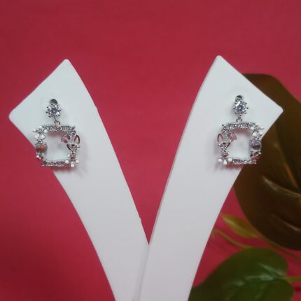 Pure 925 Sterling Silver Earrings – A Fusion of Tradition & Grace