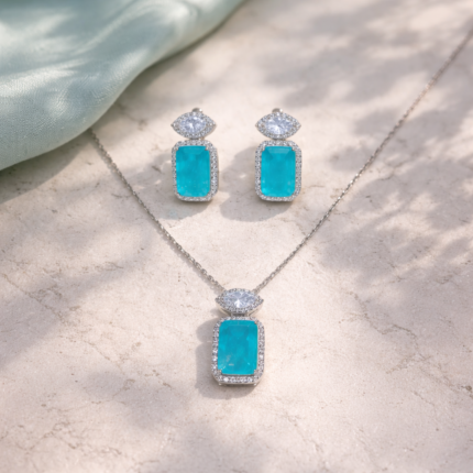 Rajwadi Chandi 925 Pendant Set for Women
