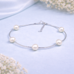 Elegant Sterling Silver Pearl Bracelet for Women – Timeless Jewelry for Every Occasion