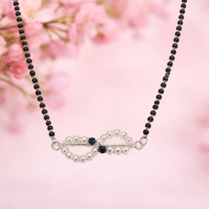 925 Sterling Silver Pearl Mangalsutra – Classic Beauty and Timeless Elegance