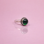 Radiant 925 Silver Ring with Precision-Cut Stone