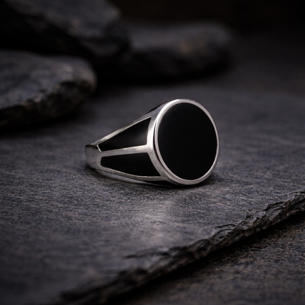 ChatGPT Image Feb 17, 2026, 04_34_21 PM Kaalmani: Black Stone Turkish-Inspired Men's Ring