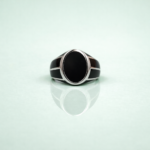 Kaalmani: Black Stone Turkish-Inspired Men's Ring