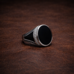 Kaalratna: Bold Black Stone Turkish Style Ring