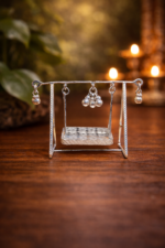 Exquisite Silver Jhula for Krishna Idol – Perfect for Festivals