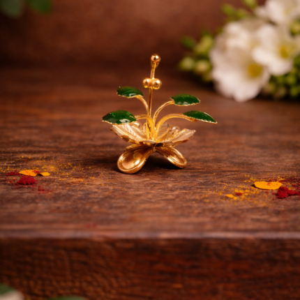 Golden Silver Tulsi Plant – Divine Pooja Essential