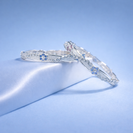 Pure Silver Ladies' Kada – Traditional Elegance