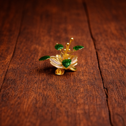Handcrafted Silver Tulsi Plant – Ideal for Pooja Rooms