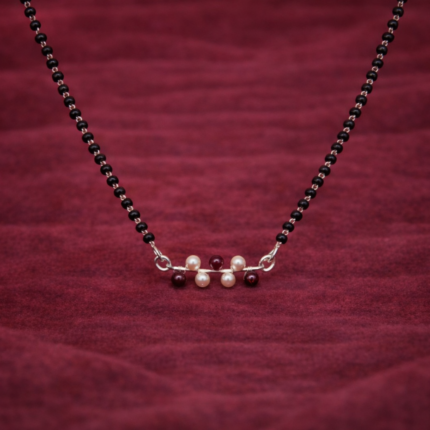 925 Sterling Silver Moti Mangalsutra – Timeless Elegance with Classic Pearls