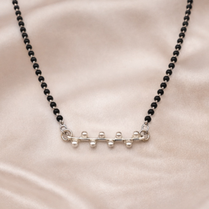 925 Sterling Silver Pearl Mangalsutra – Elegant Symbol of Love and Tradition