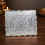 Elegant Silver Choki for Pooja and Worship