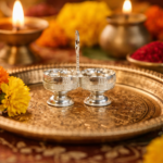 Shuddh Chandi Ka Haldi-Kumkum Aur Akshata Dabba