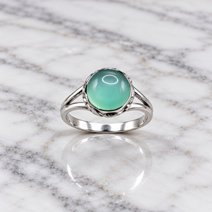 Dazzling 925 Sterling Silver Cut Stone Ring