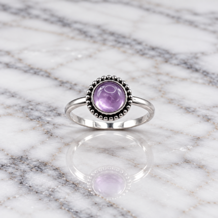 Elegant 925 Silver Cut Stone Ring – Perfect for Every Occasion