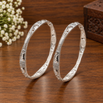 Traditional Indian Silver Kada for Women