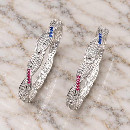 Traditional Pure Silver Kada for Women