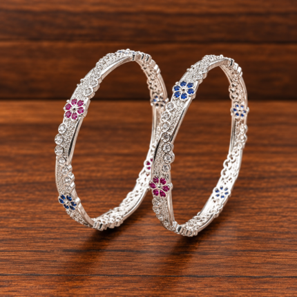Pure Silver Ladies' Kada – Traditional Elegance
