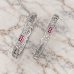Traditional Silver Kada for Women – Inspired by Indian Elegance