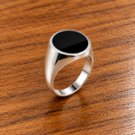 Kaalchand: Mystical Black Stone Gents Ring