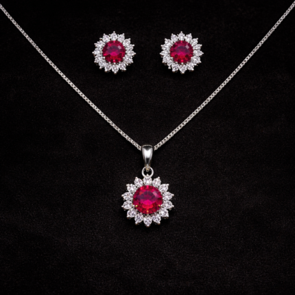 925 Silver Vedika Pendant Set – Perfect for Every Occasion