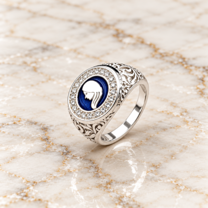 Astrological Silver Zodiac Sign Gemini Rings